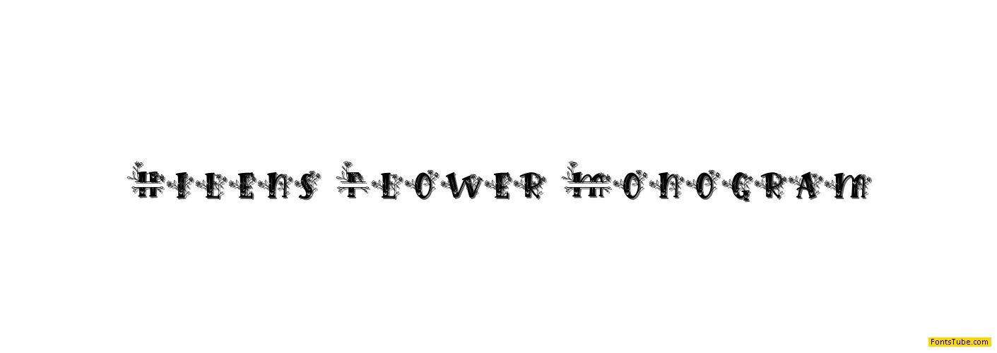 Hilens Flower Monogram