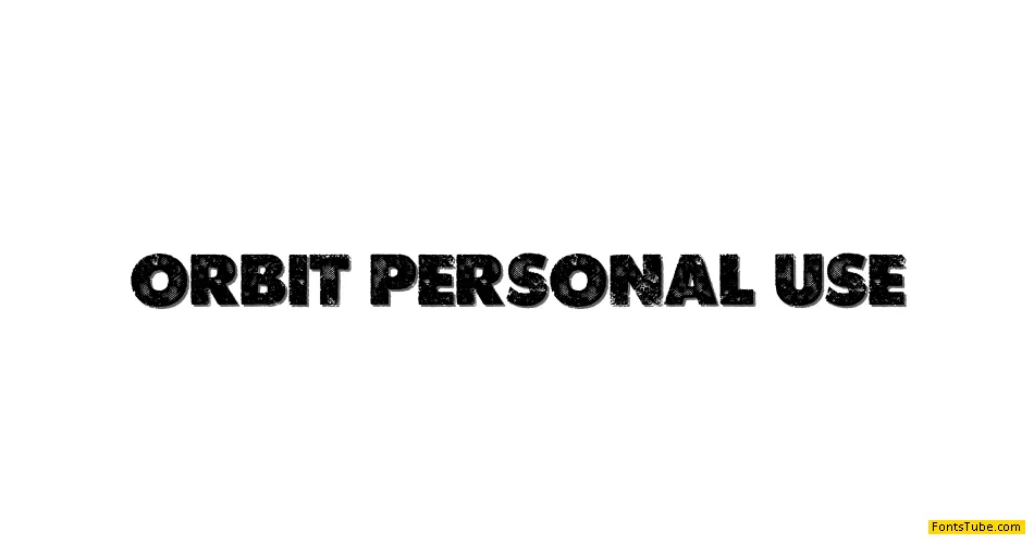 ORBIT PERSONAL USE Font