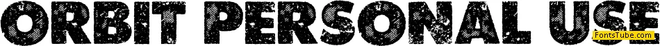 ORBIT PERSONAL USE Font