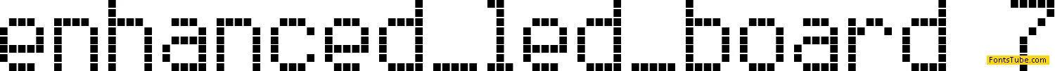 Enhanced LED Board-7 Font