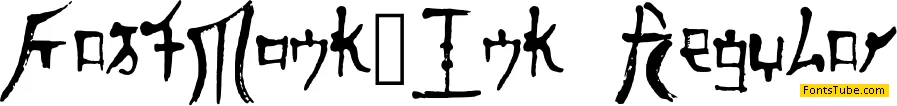 Fast Monk _ Ink Font
