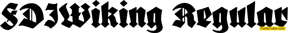 FDI Wiking Font