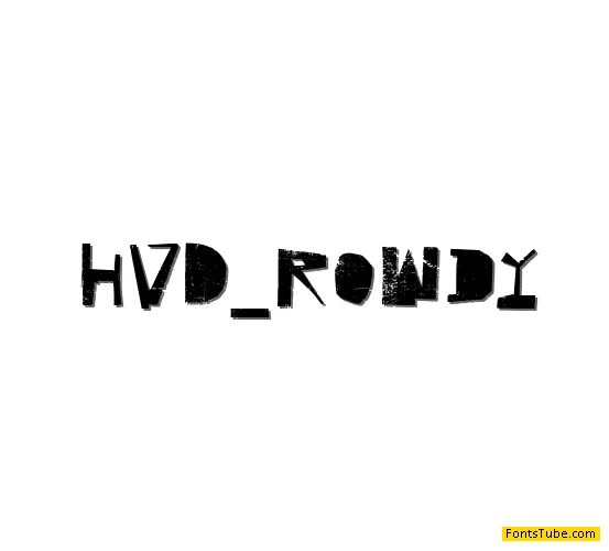 HVD Rowdy Font