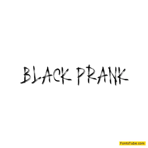 BLACK PRANK Font