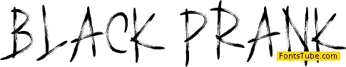 BLACK PRANK Font