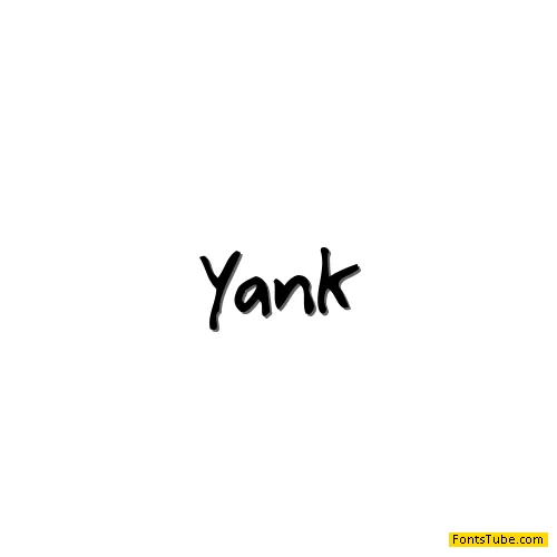 Yank Font