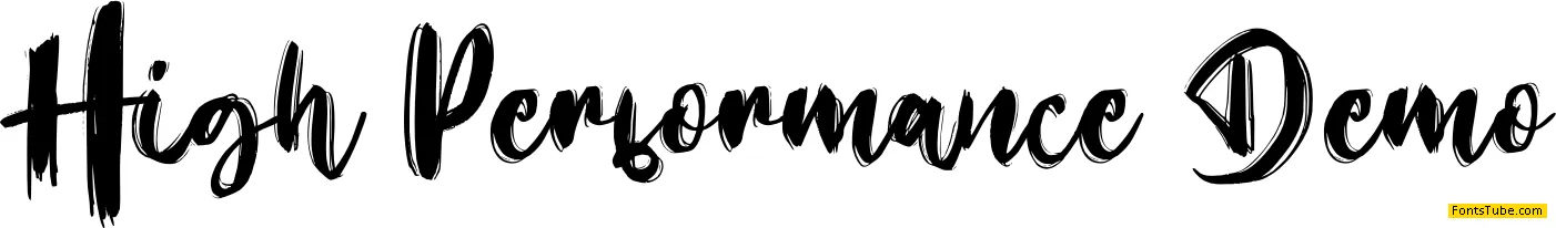 High Performance Demo Font