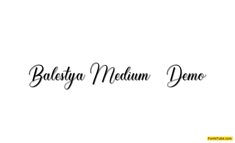 Balestya Medium Font