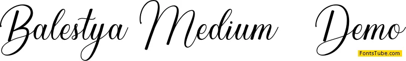 Balestya Medium Font