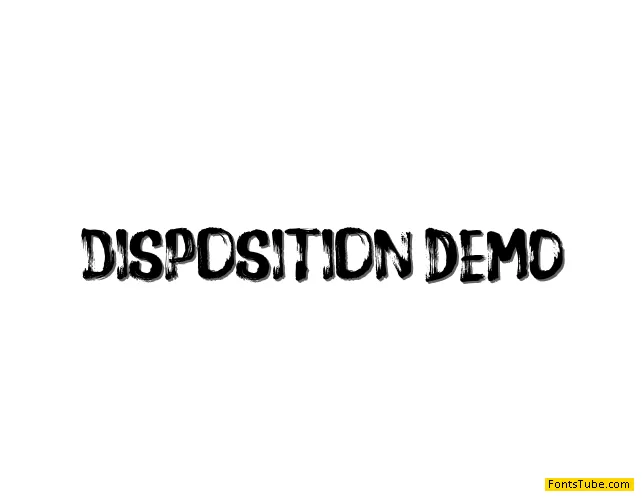 Disposition DEMO Font