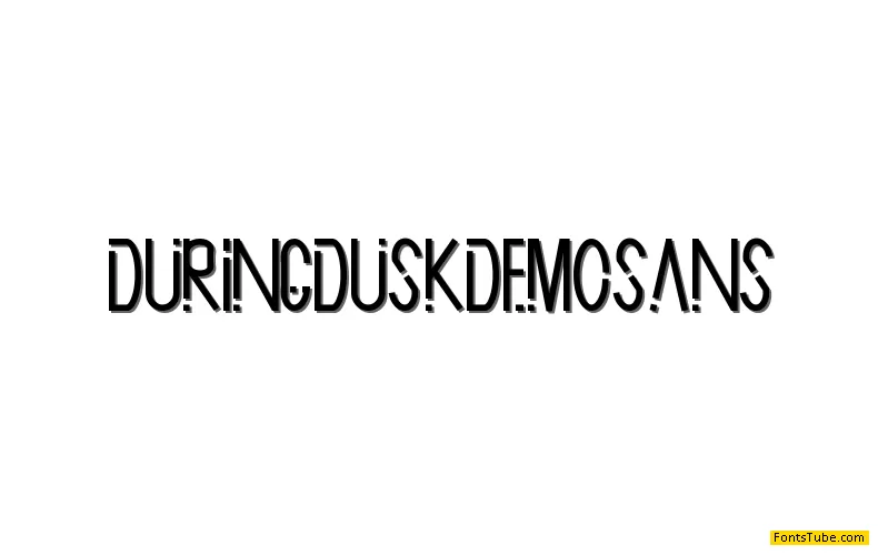 During Dusk Demo Font Family