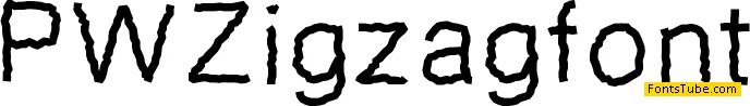 PWZigzagfont Font