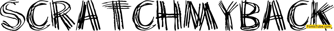 Scratch my back Font