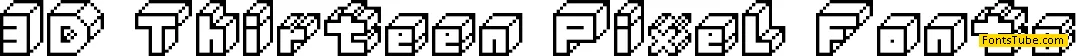 3D Thirteen Pixel Fonts Font