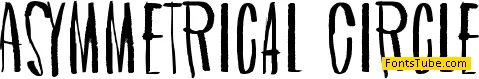 Asymmetrical Circle Font