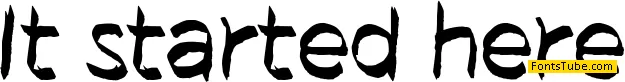 It started Font Family