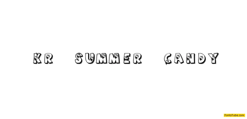 KR Summer Candy Font
