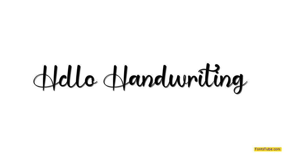 Hello Handwriting Font