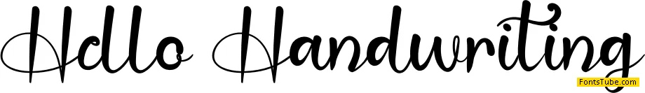 Hello Handwriting Font