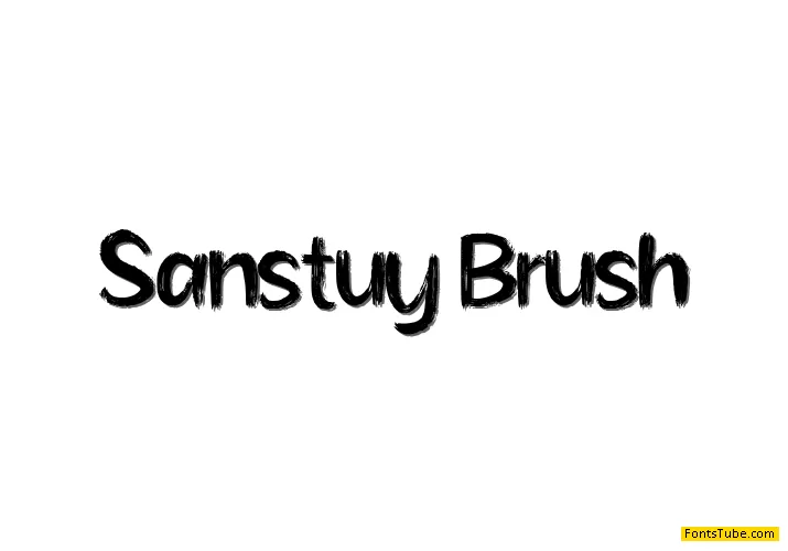 Sanstuy Brush Font