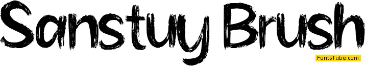 Sanstuy Brush Font