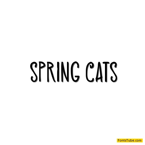Spring Cats Font