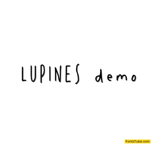 LUPINES demo Font
