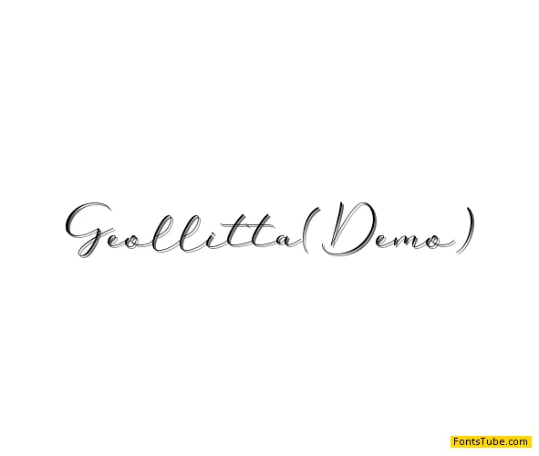 Geollitta - Personal Use Font