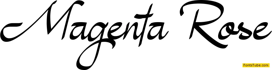 Magenta Rose Font