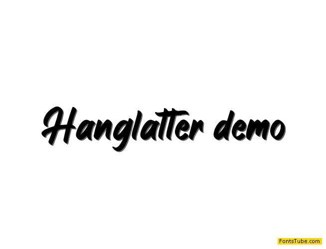 Hanglatter Font
