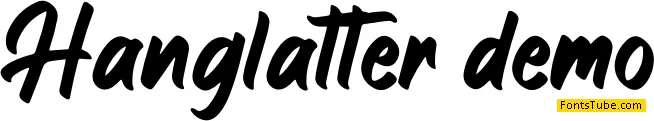 Hanglatter Font