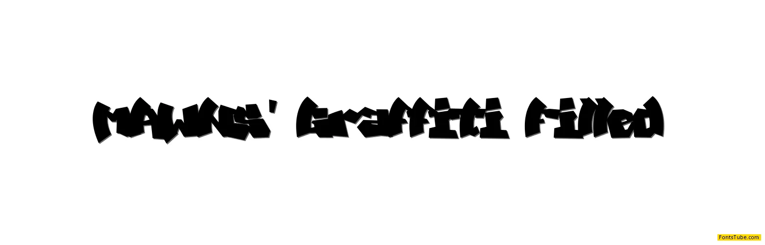 MAWNS' Graffiti Filled Font