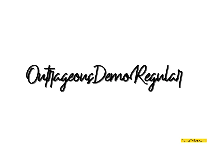 Outrageous Demo Font