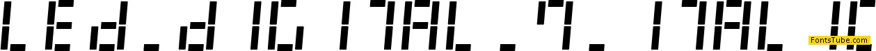 LED Digital 7 Font Family