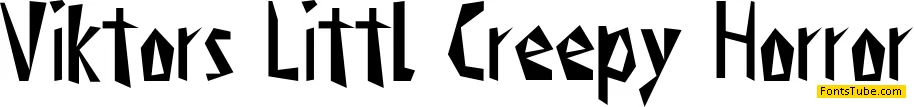 Viktors Littl Creepy Horror Font