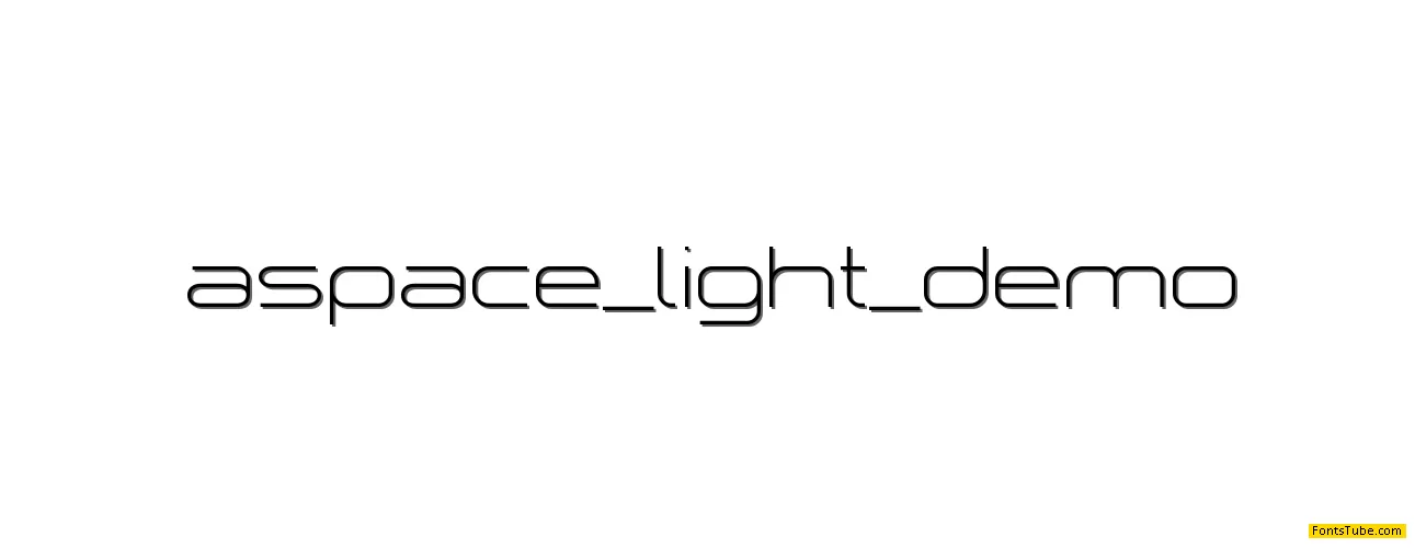 aâ€¢space Font Family