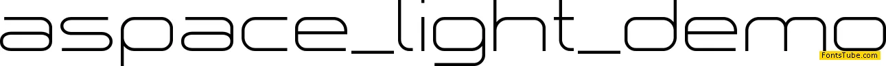 aâ€¢space Font Family