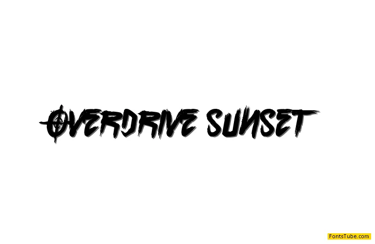 Overdrive Sunset Font