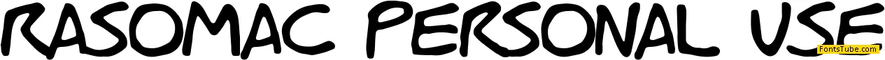Rasomac Personal Use Font
