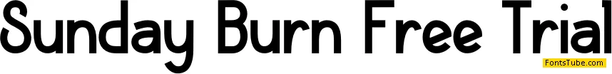 Sunday Burn Free Trial Font