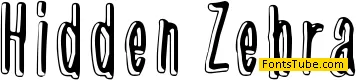 Hidden Zebra Font