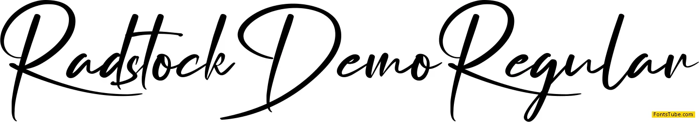 Radstock Demo Font