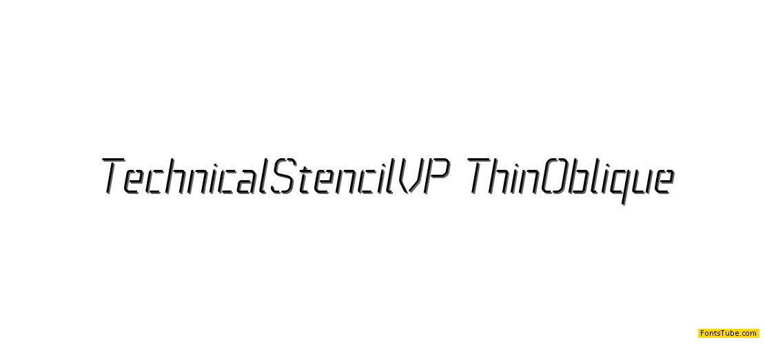 Technical Stencil VP Font