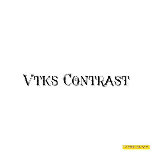 Vtks Contrast Font