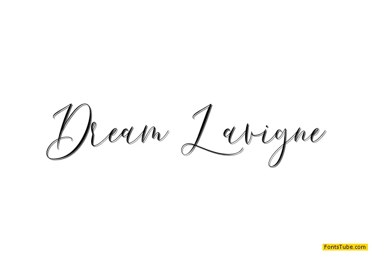 Demo Dream Lavigne Font