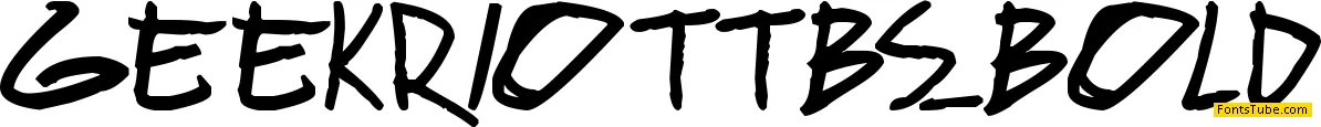 geekriot Font Family