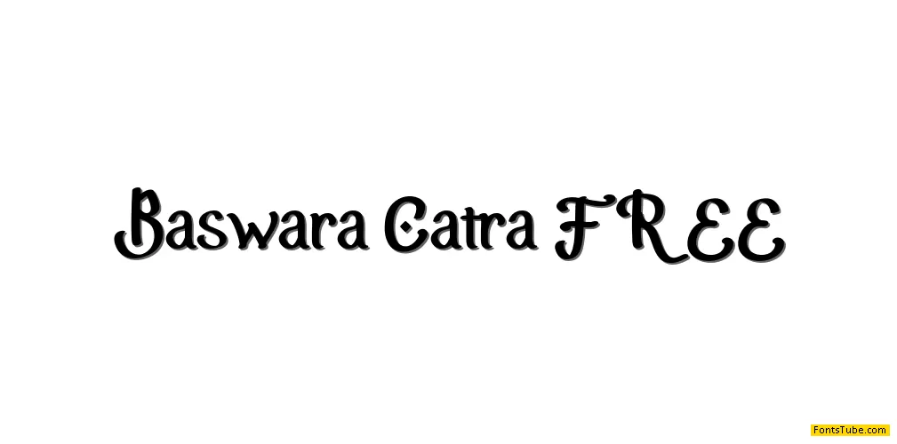 Baswara Catra FREE Font