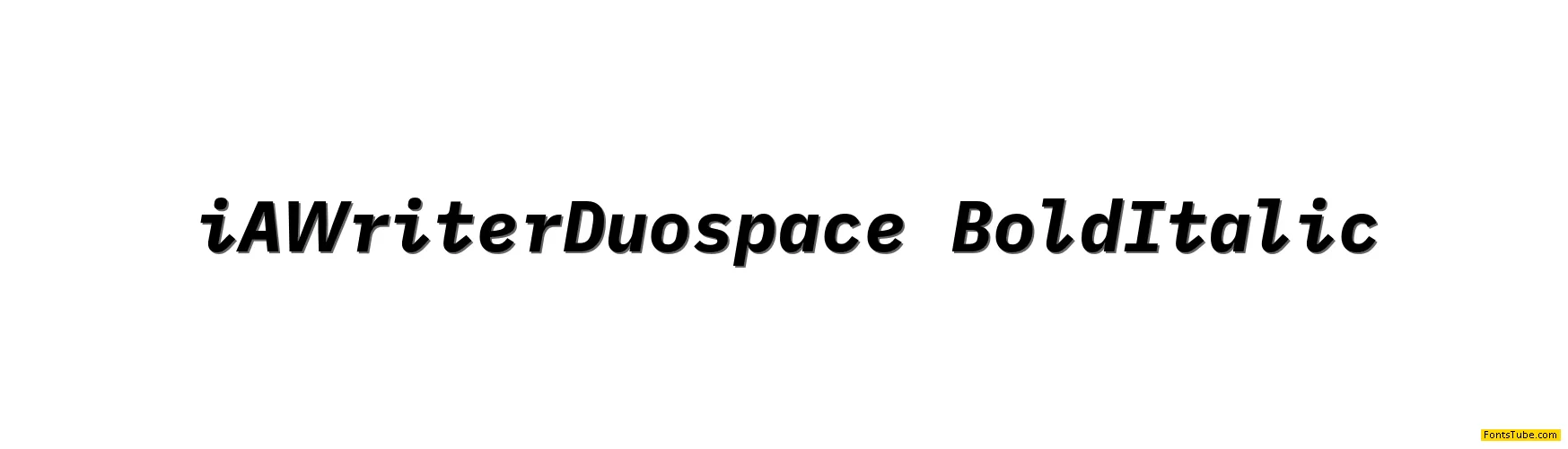 iA Writer Duospace Font Family
