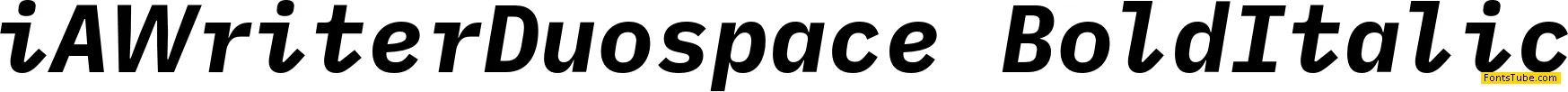 iA Writer Duospace Font Family