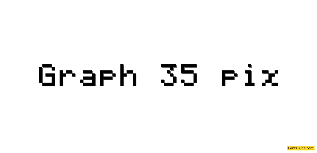 Graph 35+ pix Font